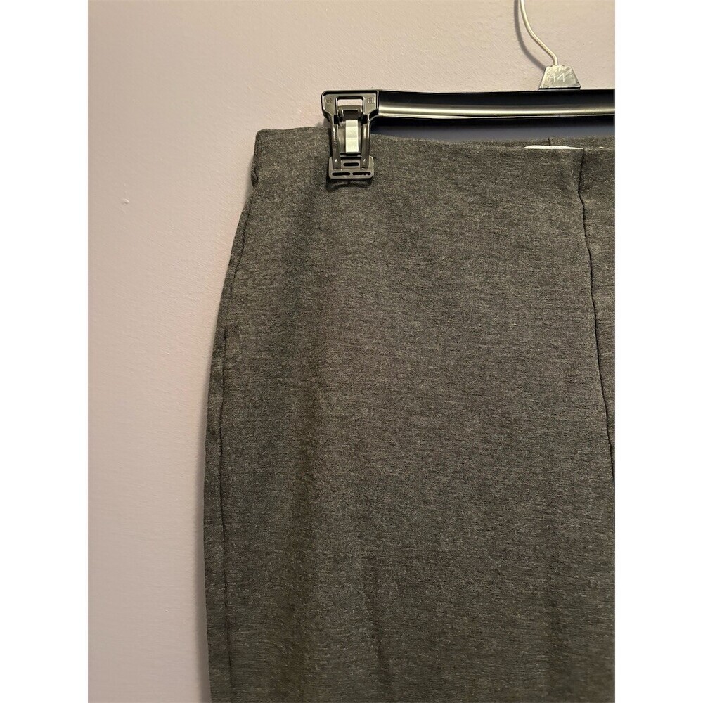 Liz Claiborne Alexis Pants Womens Size L Gray Pull-On Stretch Straight Leg - Picture 4 of 9